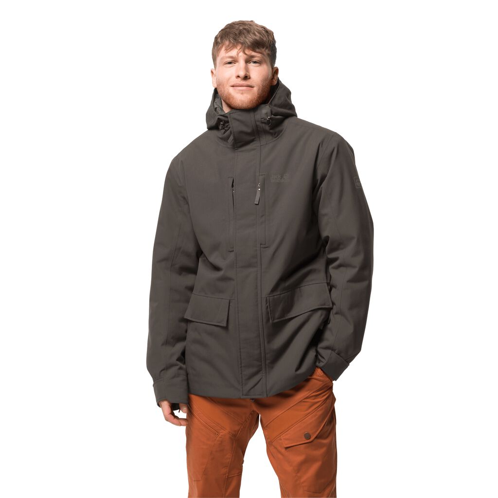 Jack Wolfskin WEST Férfi Télikabát Szürke Barna - BSZJTU-603